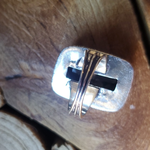 New Turritella Agate Fossil 925 Silver Ring. - Picture 7 of 16